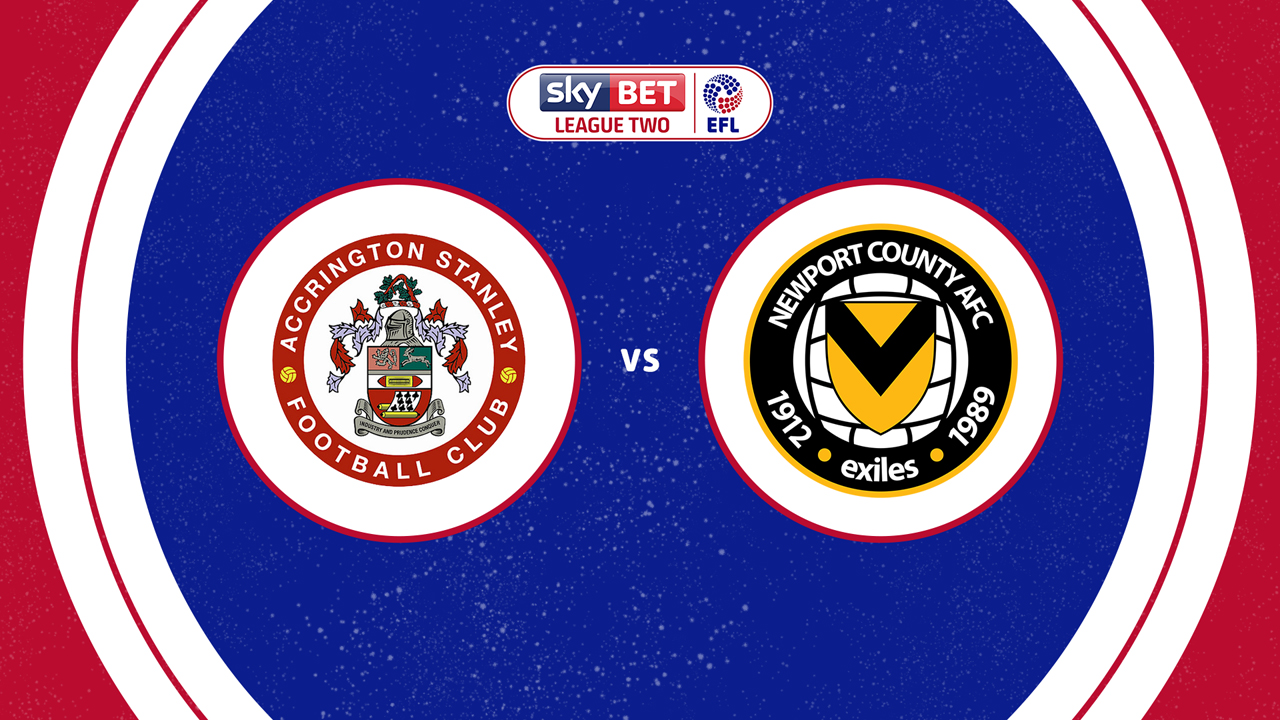 Accrington Stanley vs Newport County poster