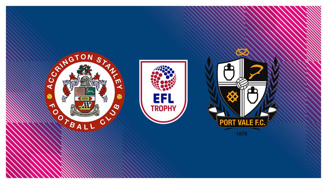 Accrington Stanley vs Port Vale poster Accrington Stanley vs Port Vale poster