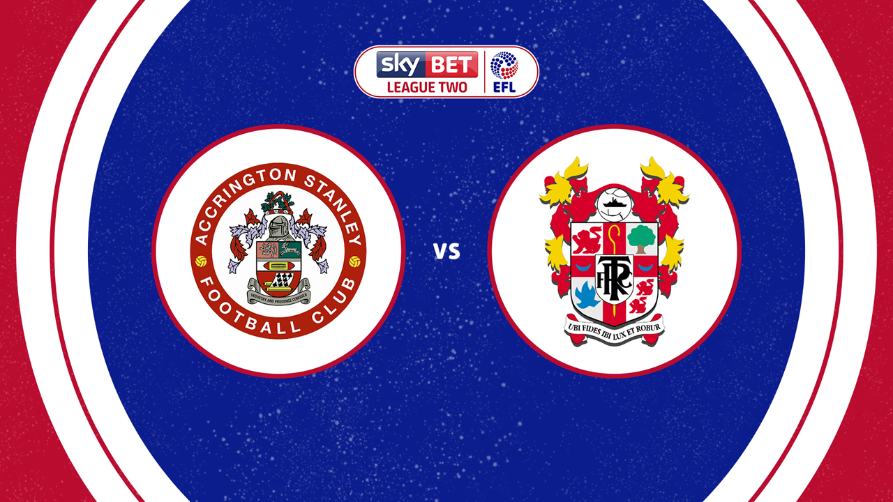 Accrington Stanley vs Tranmere Rovers poster