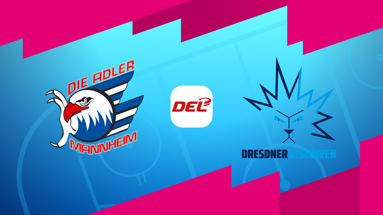 Adler Mannheim vs Dresdner Eislowen poster Adler Mannheim vs Dresdner Eislowen poster