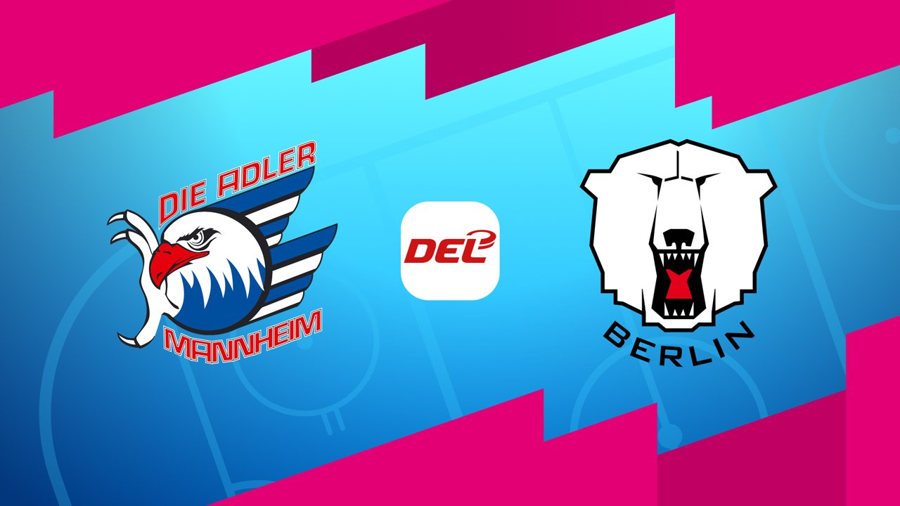 Adler Mannheim vs Eisbären Berlin poster Adler Mannheim vs Eisbären Berlin poster