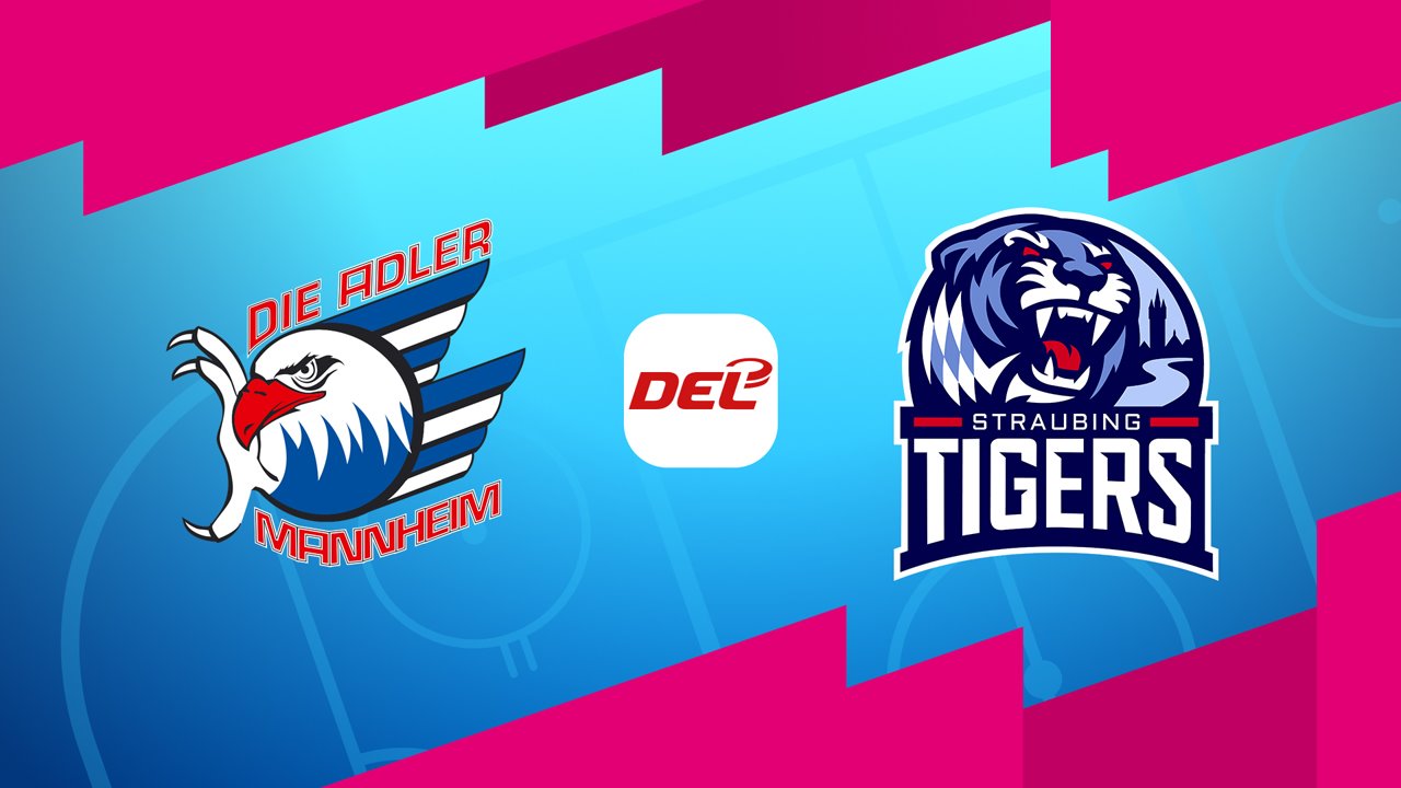 Adler Mannheim vs Straubing Tigers poster Adler Mannheim vs Straubing Tigers poster