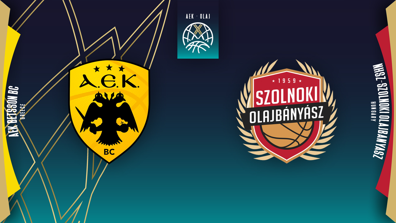 AEK BC vs Szolnoki Olaj KK poster AEK BC vs Szolnoki Olaj KK poster