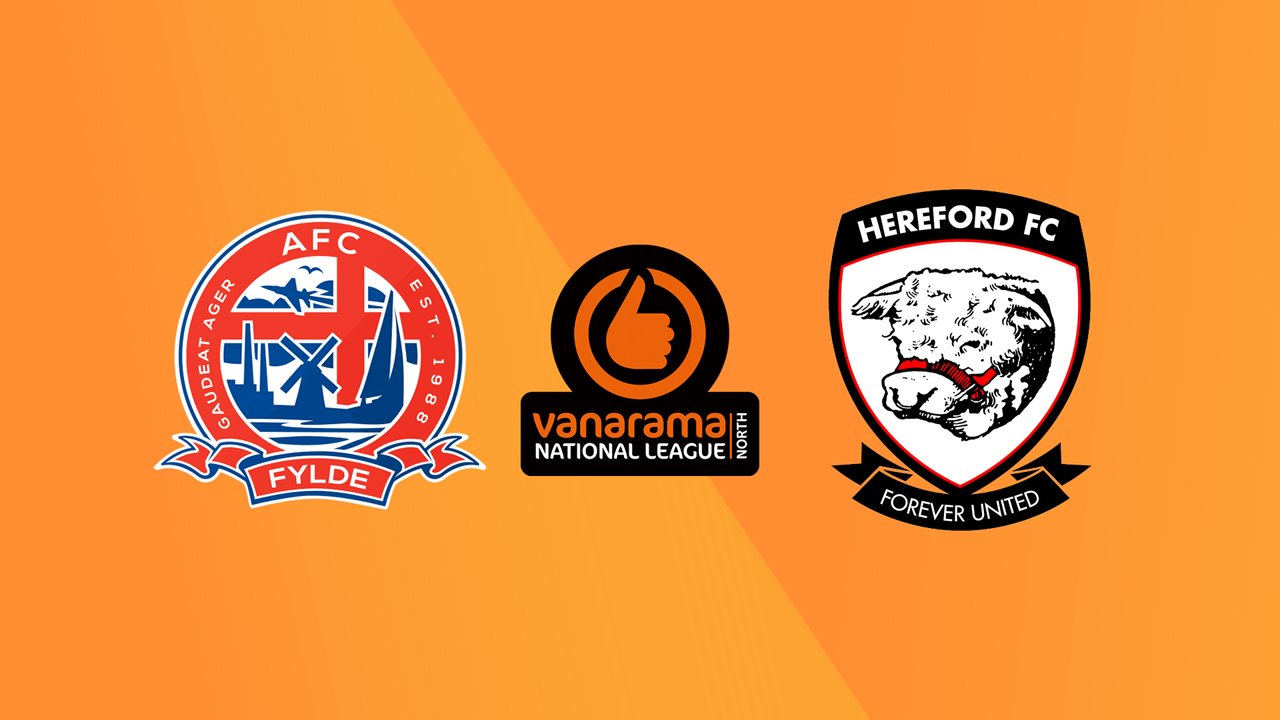 AFC Fylde vs Hereford poster