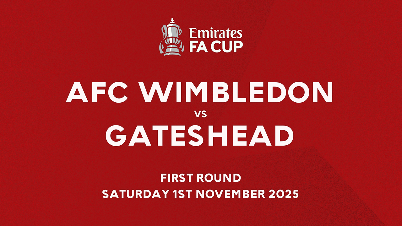 AFC Wimbledon vs Gateshead poster