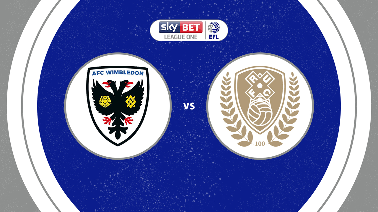 AFC Wimbledon vs Rotherham United poster