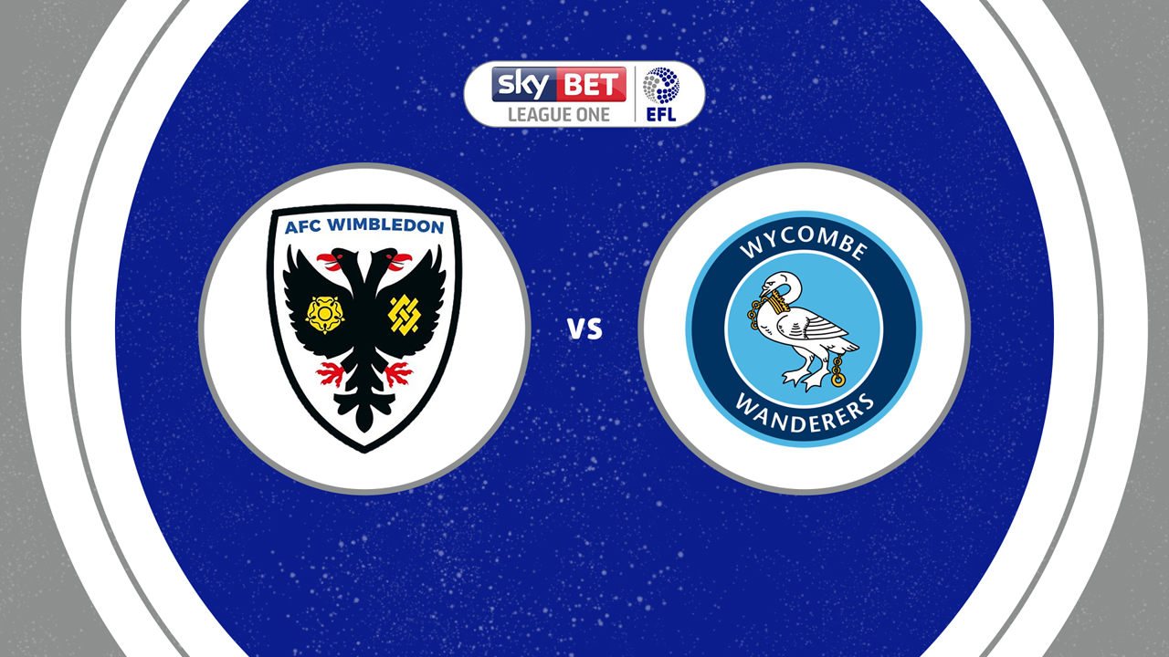 AFC Wimbledon vs Wycombe Wanderers poster