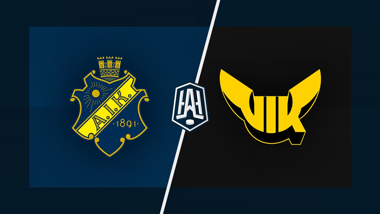 AIK IF vs VIK Västerås HK poster AIK IF vs VIK Västerås HK poster