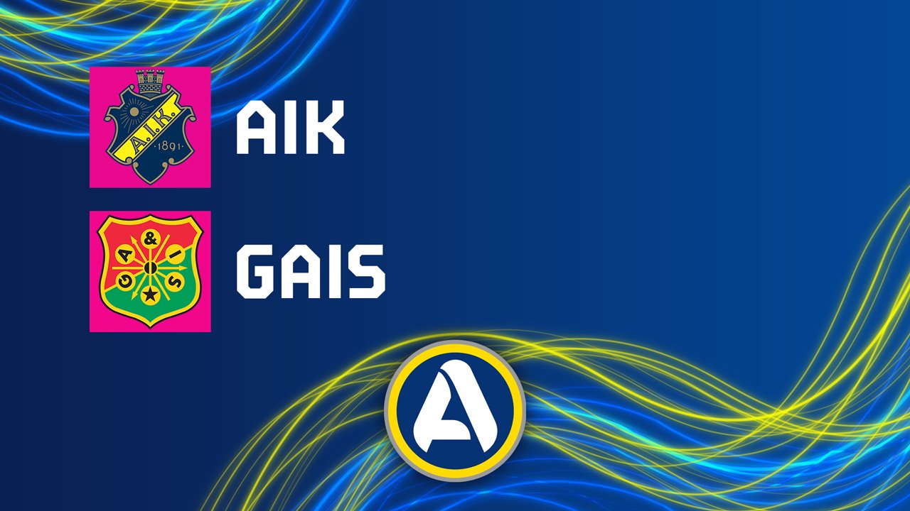 AIK vs Gais poster AIK vs Gais poster
