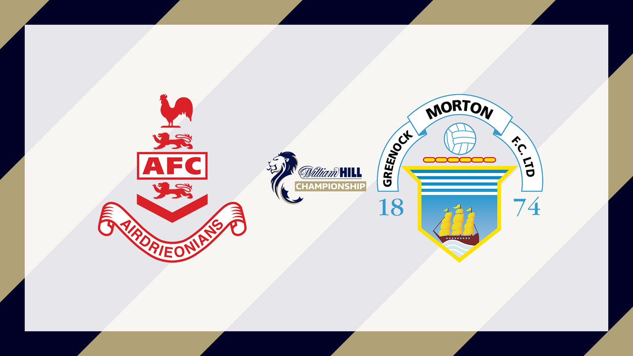 Airdrieonians vs Greenock Morton poster Airdrieonians vs Greenock Morton poster