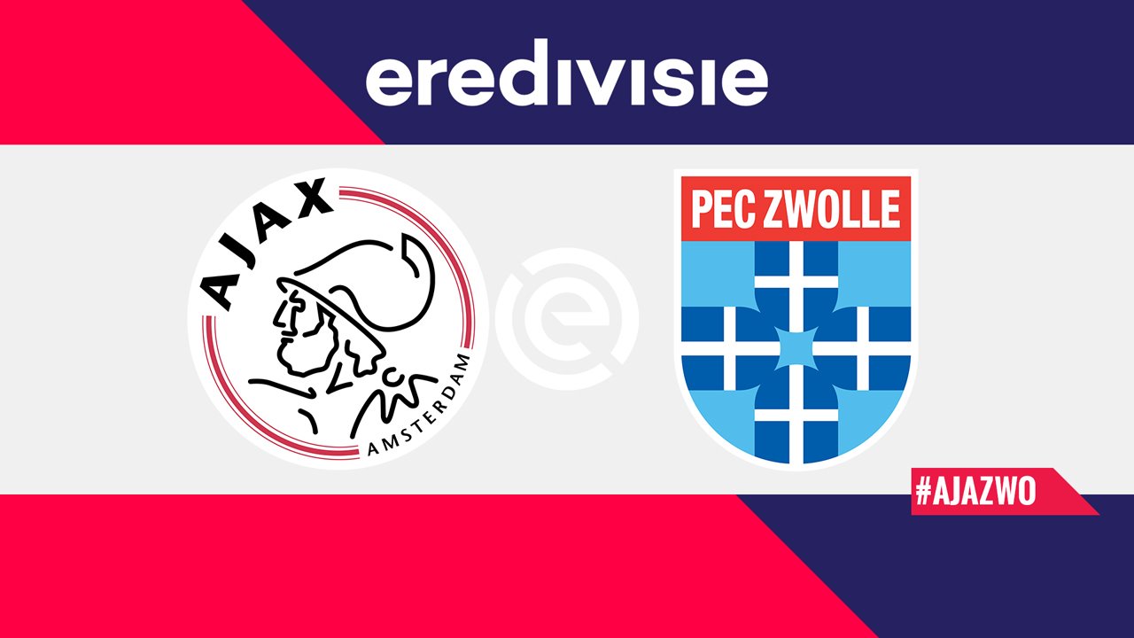 Ajax vs PEC Zwolle poster