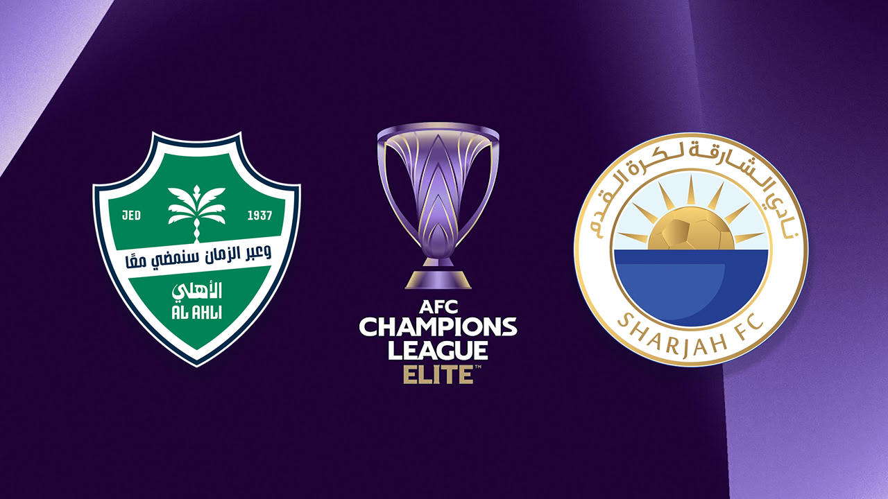 Al-Ahli vs Sharjah poster Al-Ahli vs Sharjah poster
