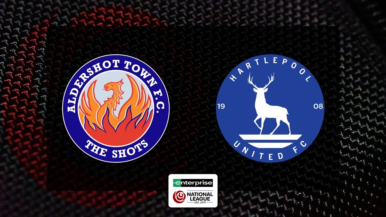 Aldershot Town vs Hartlepool United poster