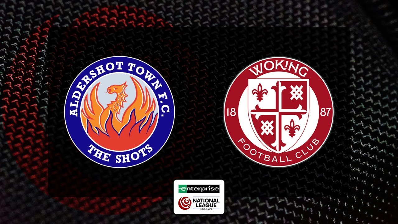 Aldershot Town vs Woking poster Aldershot Town vs Woking poster