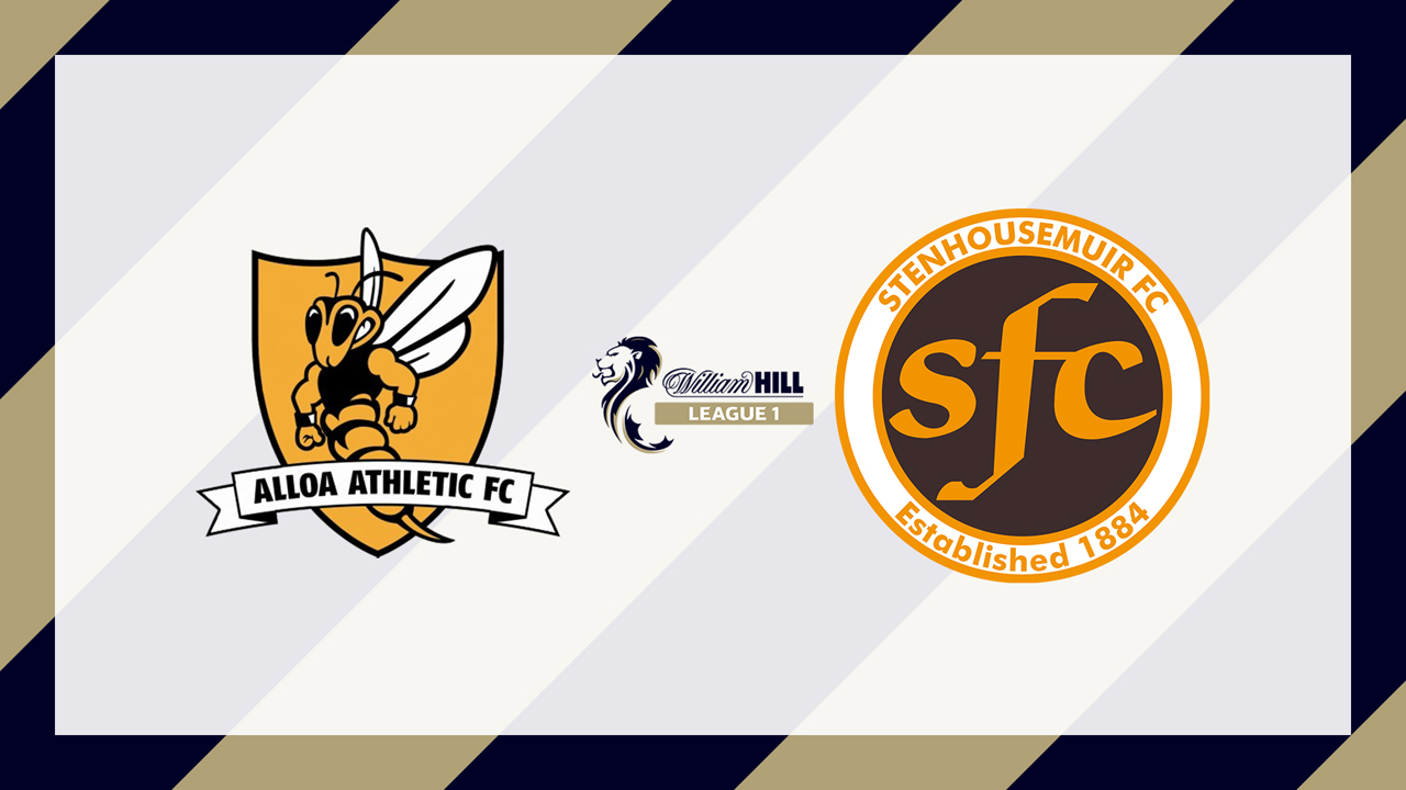 Alloa Athletic vs Stenhousemuir poster