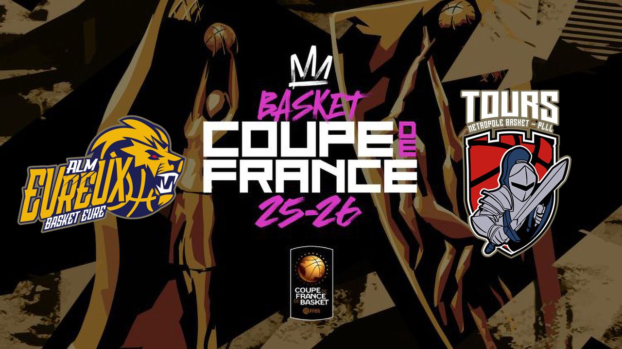 ALM Évreux Basket vs Tours Métropole Basket poster