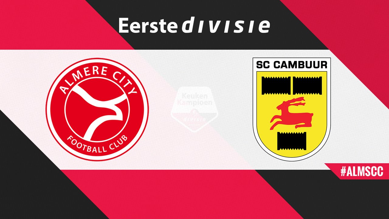 Almere City vs SC Cambuur poster Almere City vs SC Cambuur poster