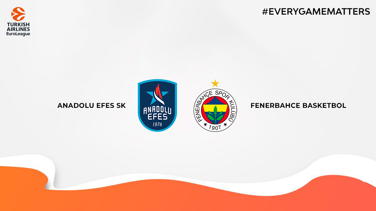 Anadolu Efes SK vs Fenerbahçe Basketbol poster Anadolu Efes SK vs Fenerbahçe Basketbol poster