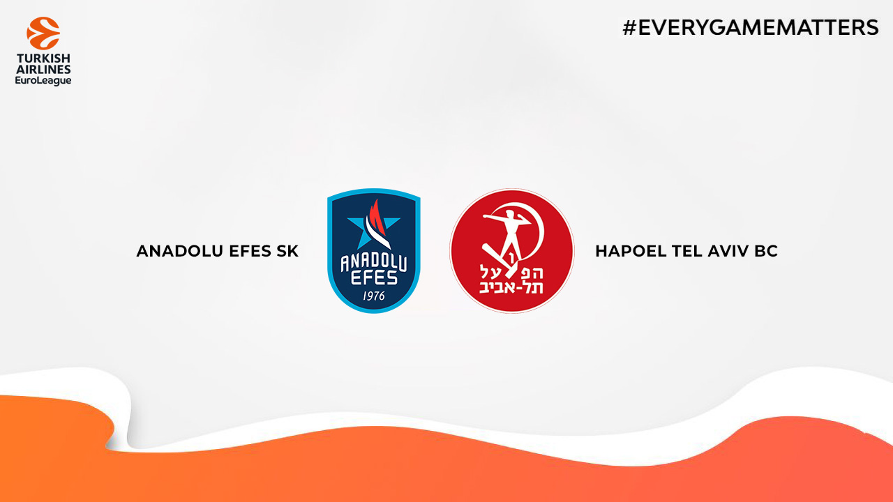 Anadolu Efes SK vs Hapoel Tel Aviv BC poster Anadolu Efes SK vs Hapoel Tel Aviv BC poster