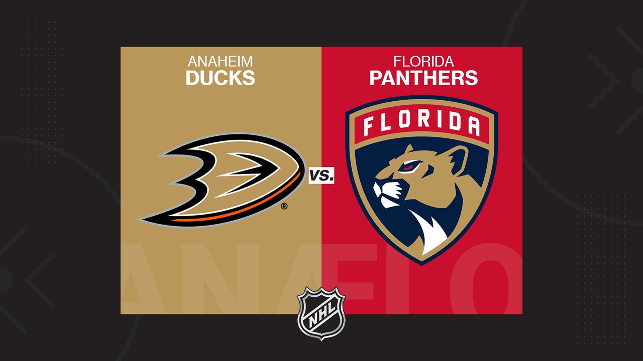 Anaheim Ducks vs Florida Panthers poster