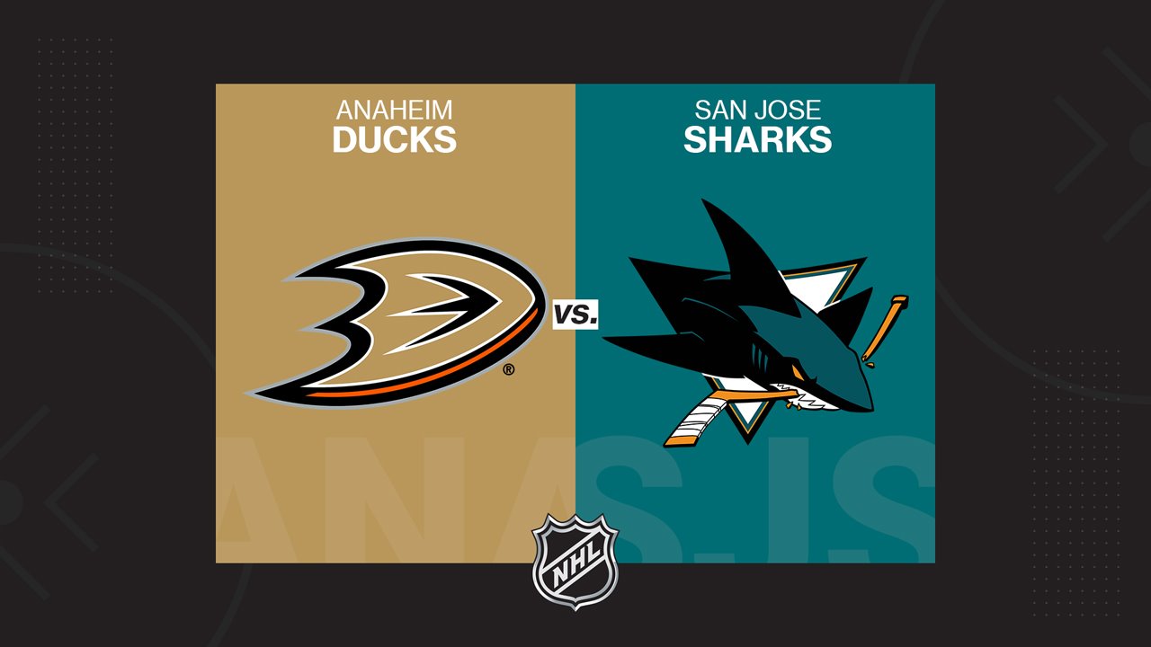 Anaheim Ducks vs San Jose Sharks poster Anaheim Ducks vs San Jose Sharks poster