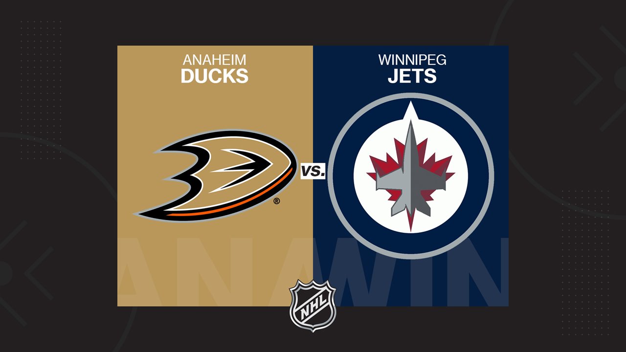Anaheim Ducks vs Winnipeg Jets poster