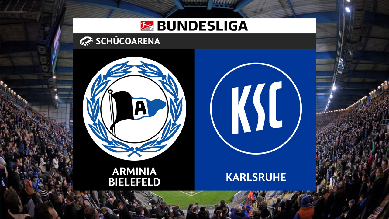 Arminia Bielefeld vs Karlsruhe poster