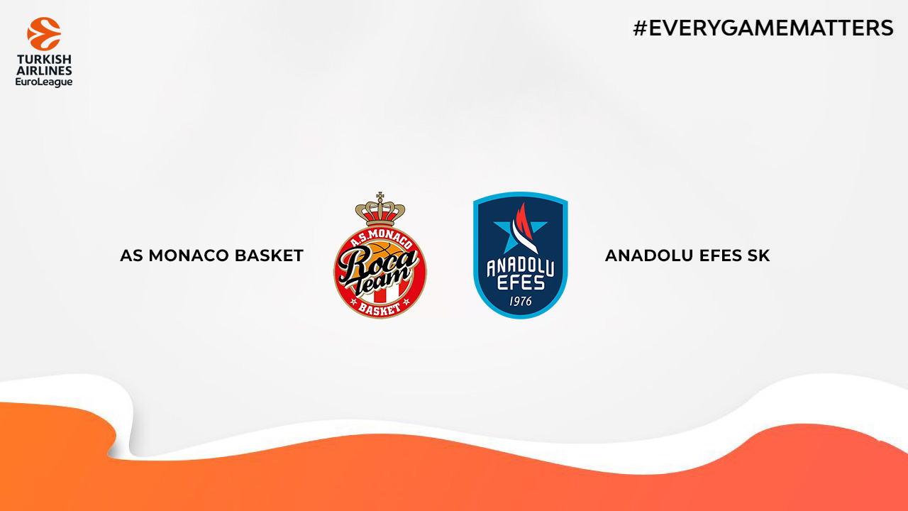 AS Monaco Basket vs Anadolu Efes SK poster AS Monaco Basket vs Anadolu Efes SK poster
