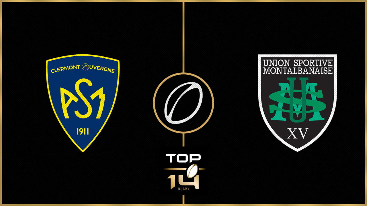 ASM Clermont Auvergne vs US Montauban poster ASM Clermont Auvergne vs US Montauban poster
