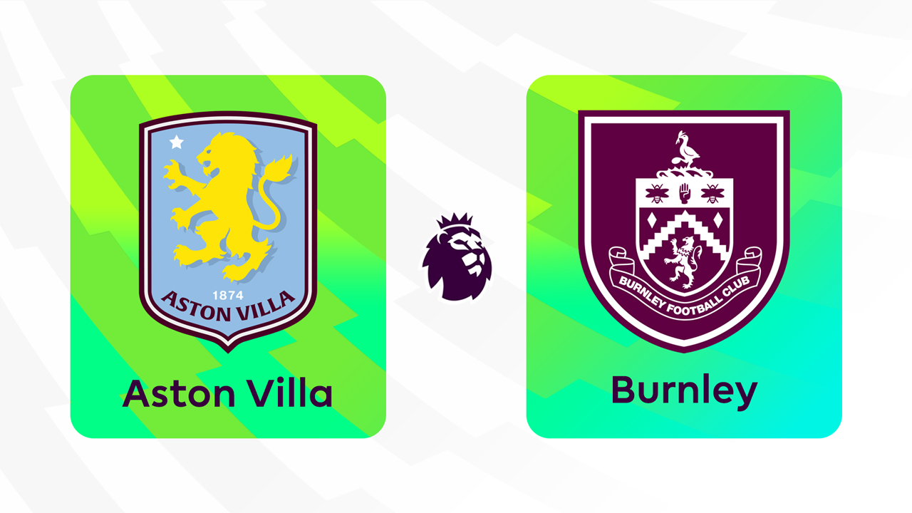 Aston Villa vs Burnley poster