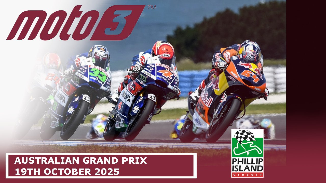 Australian Motorcycle Grand Prix Moto3 poster