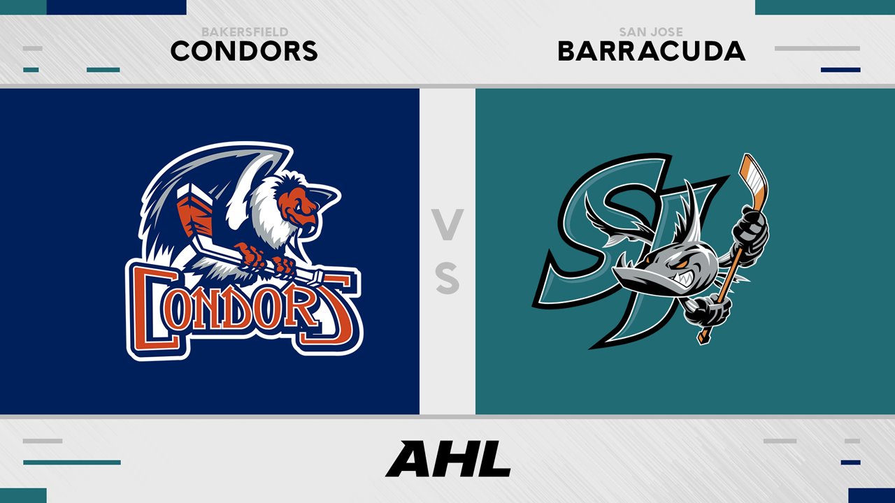 Bakersfield Condors vs San Jose Barracuda poster