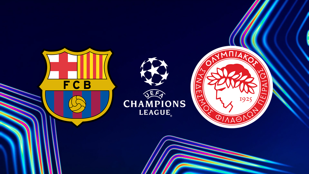 Barcelona vs Olympiacos poster