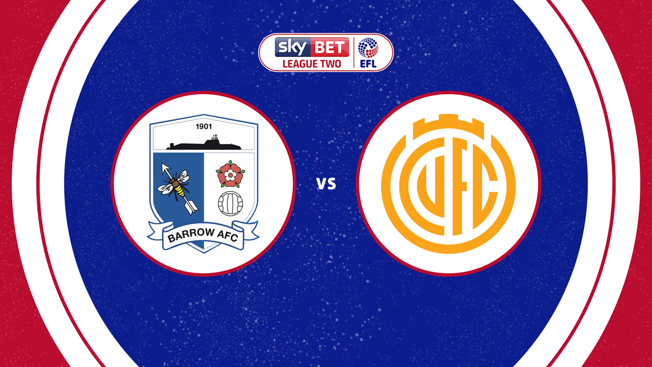 Barrow vs Cambridge United poster