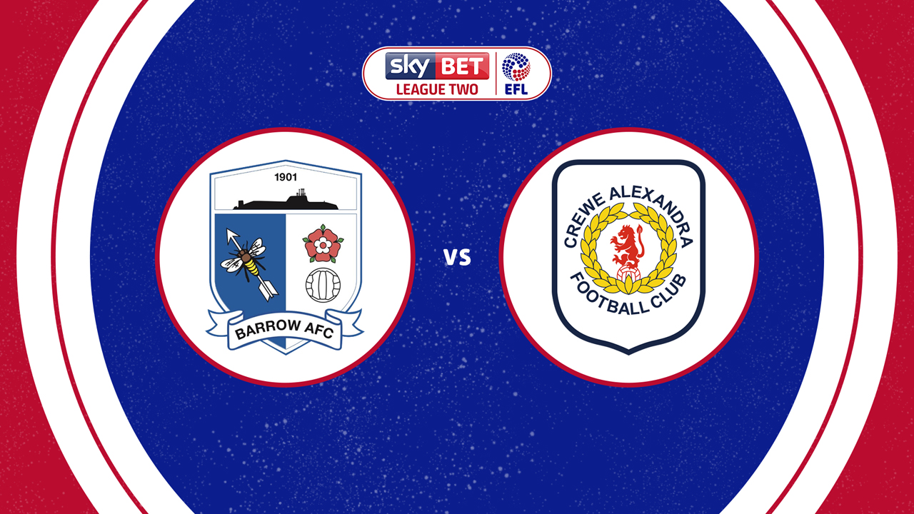 Barrow vs Crewe Alexandra poster