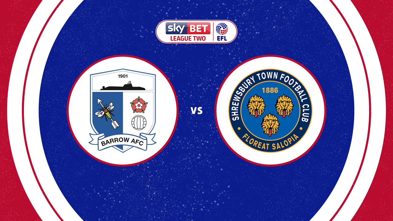 Barrow vs Shrewsbury Town poster