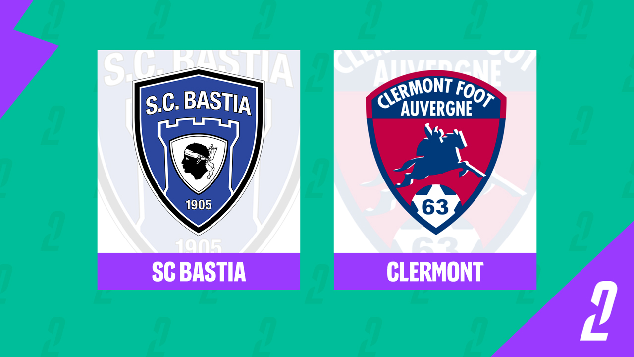 Bastia vs Clermont Foot poster