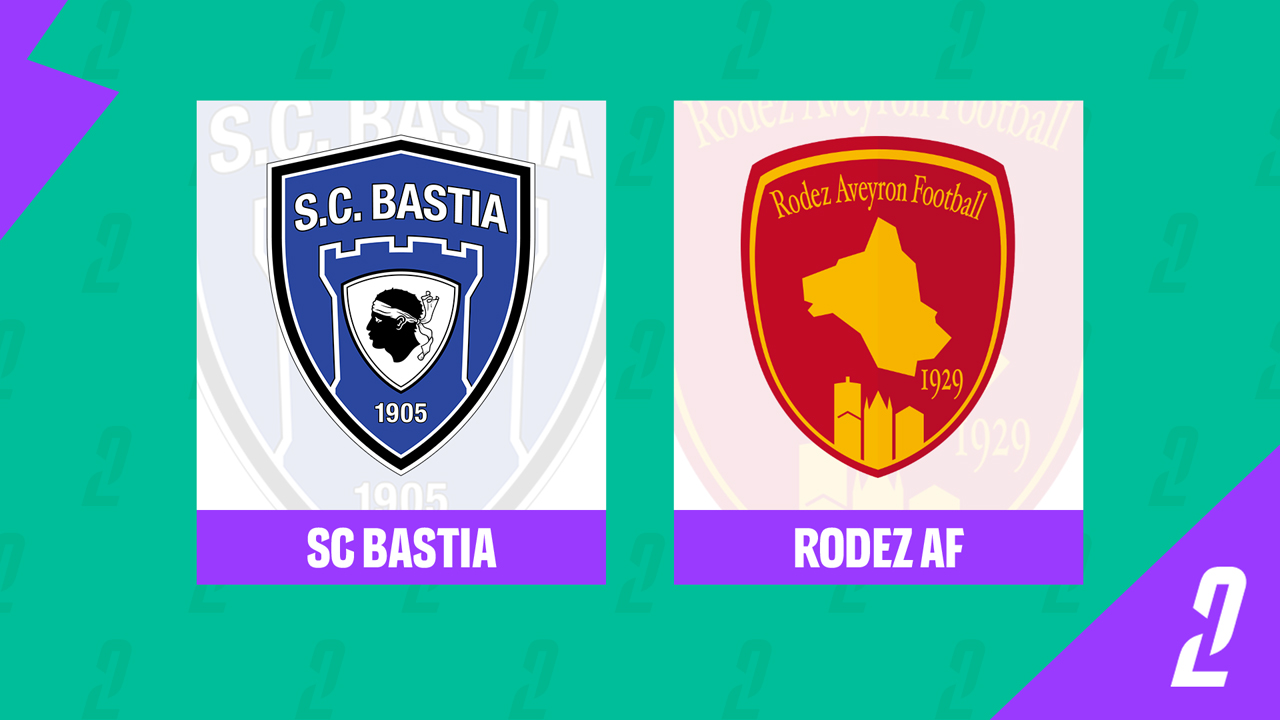 Bastia vs Rodez AF poster