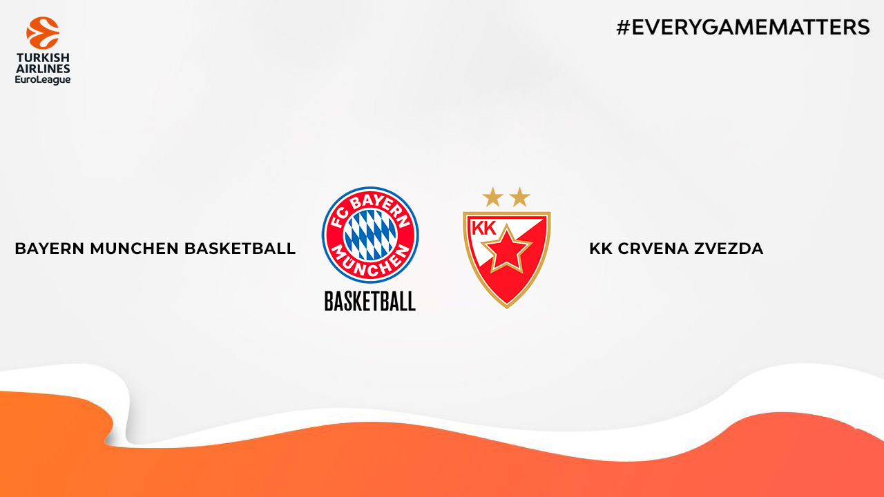 Bayern München Basketball vs KK Crvena zvezda poster Bayern München Basketball vs KK Crvena zvezda poster