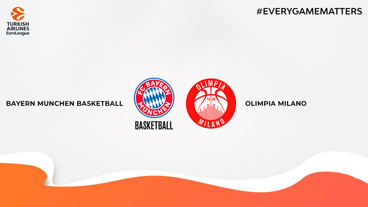 Bayern München Basketball vs Olimpia Milano poster Bayern München Basketball vs Olimpia Milano poster