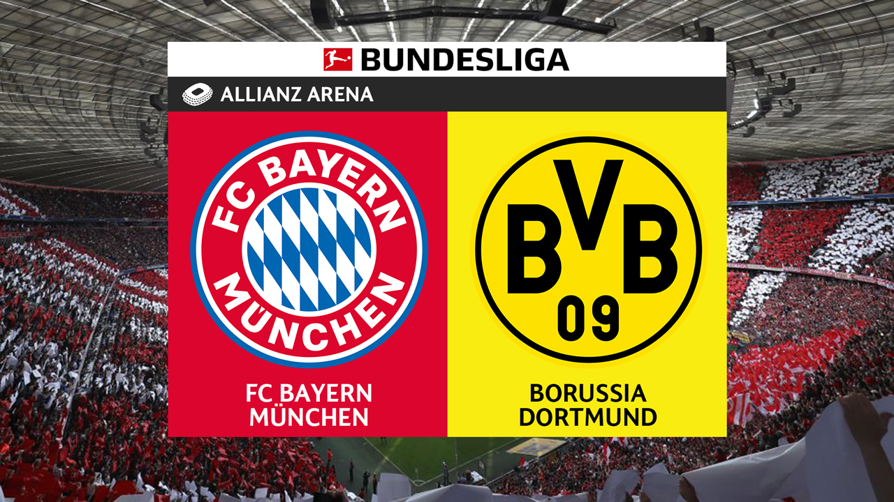 Bayern Munich vs Borussia Dortmund poster Bayern Munich vs Borussia Dortmund poster