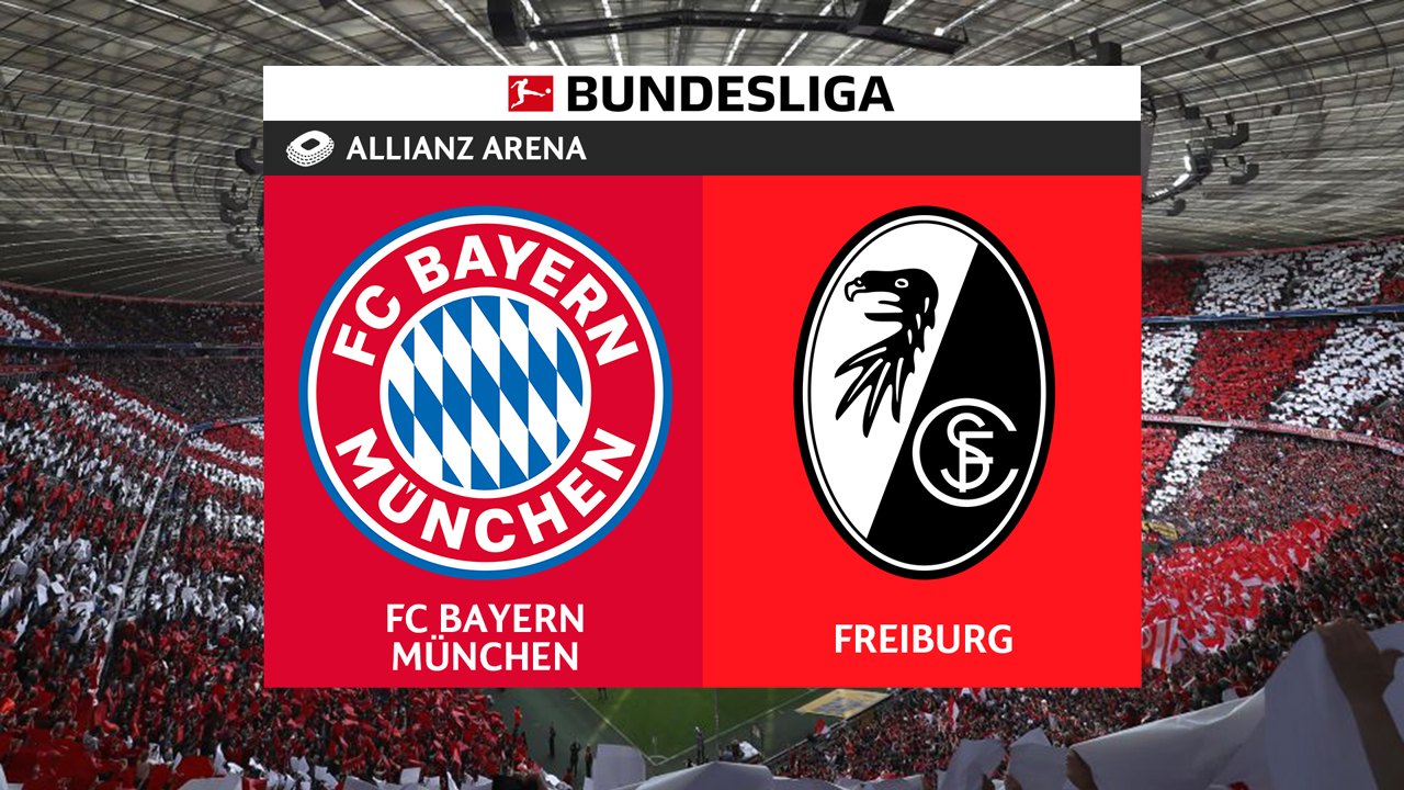 Bayern Munich vs Freiburg poster Bayern Munich vs Freiburg poster
