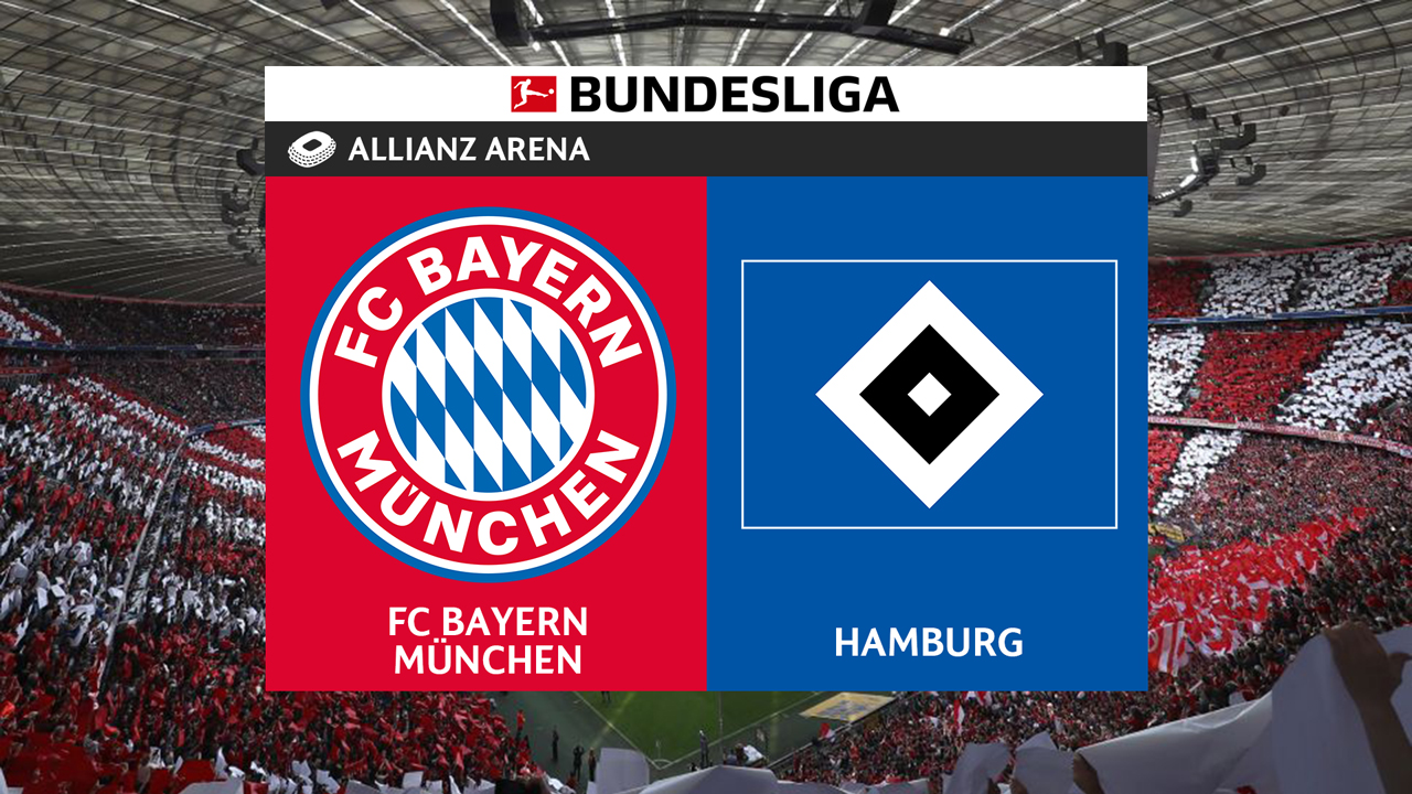 Bayern Munich vs Hamburg poster