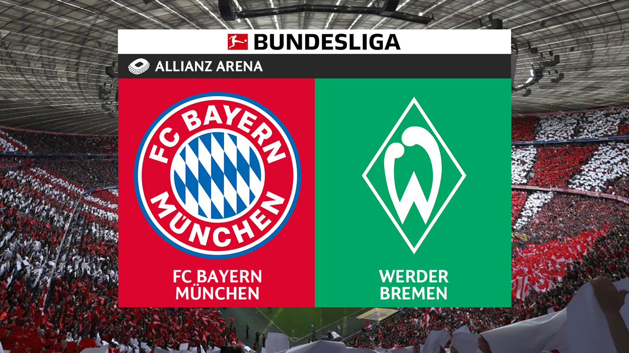 Bayern Munich vs Werder Bremen poster Bayern Munich vs Werder Bremen poster