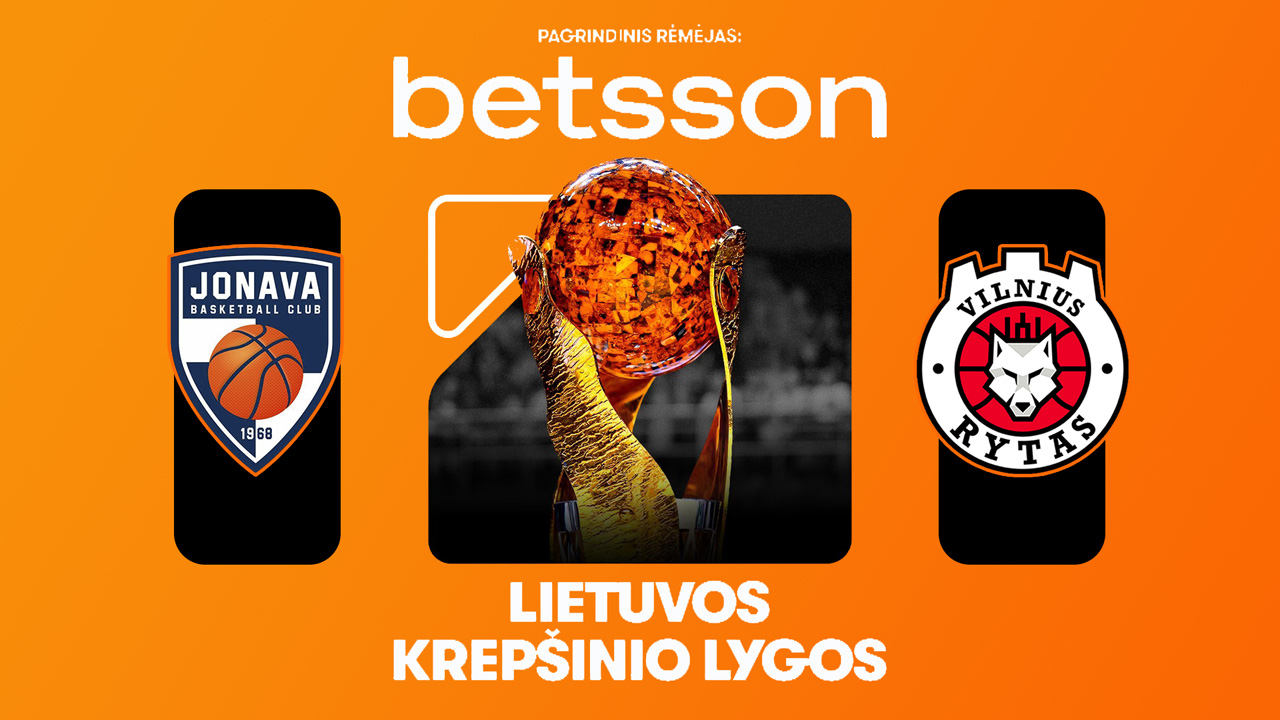 BC Jonava vs BC Lietuvos rytas poster BC Jonava vs BC Lietuvos rytas poster