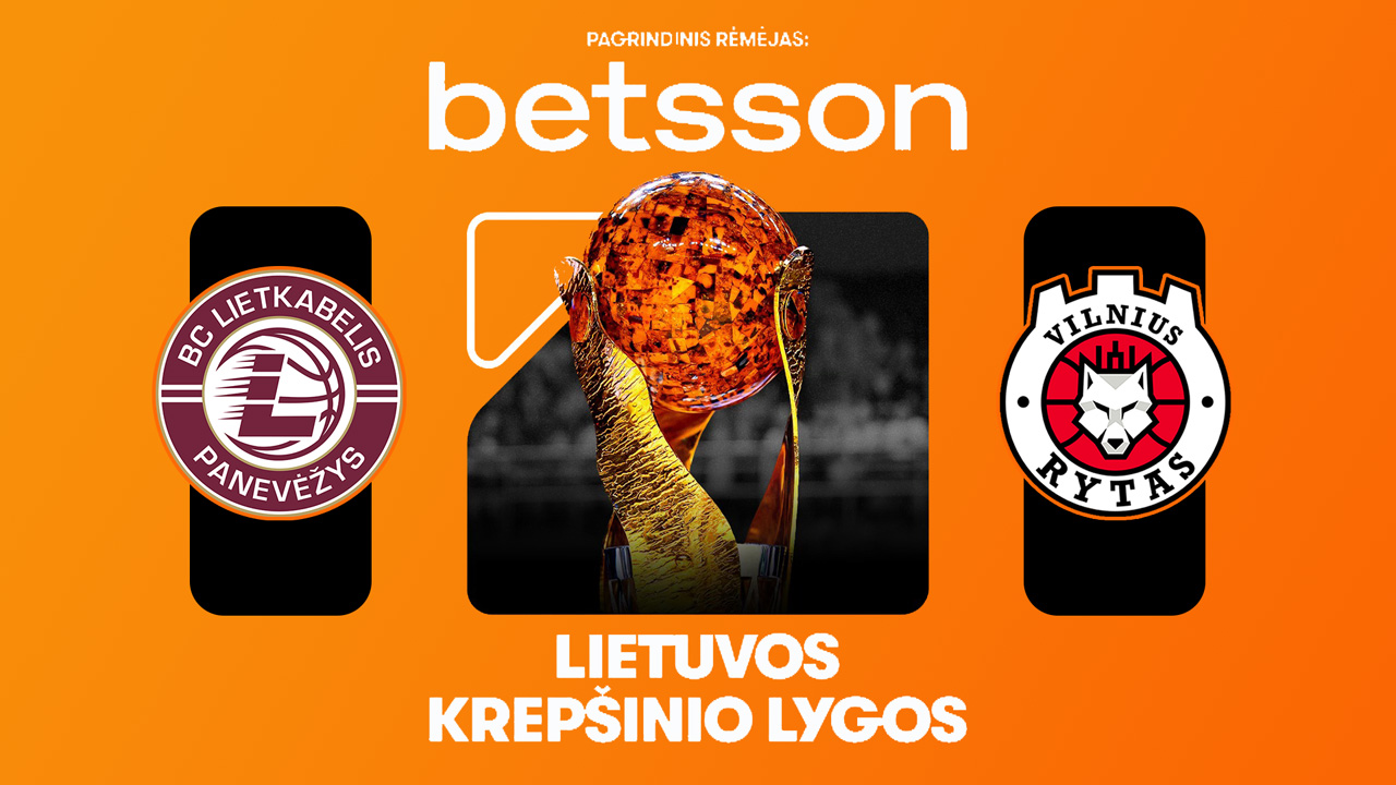 BC Lietkabelis vs BC Lietuvos rytas poster BC Lietkabelis vs BC Lietuvos rytas poster