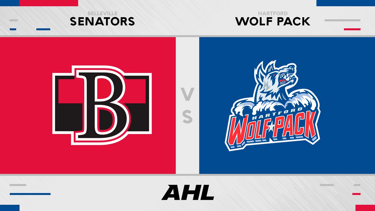 Belleville Senators vs Hartford Wolf Pack poster