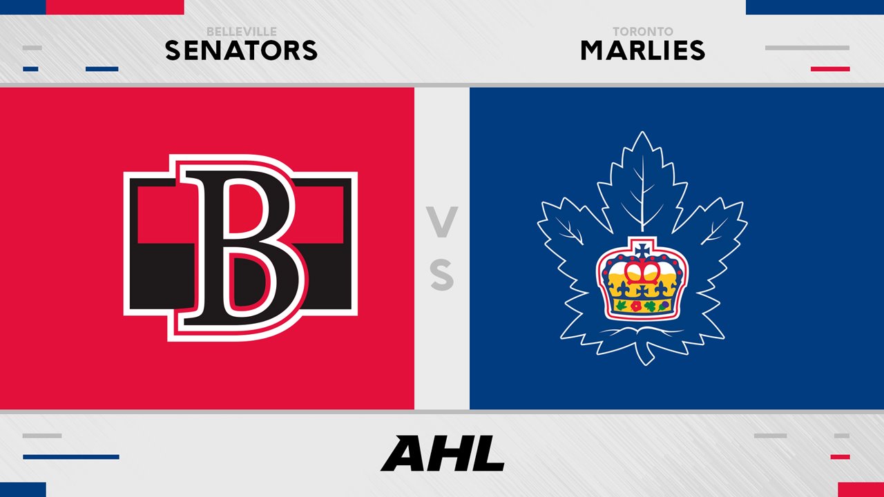 Belleville Senators vs Toronto Marlies poster