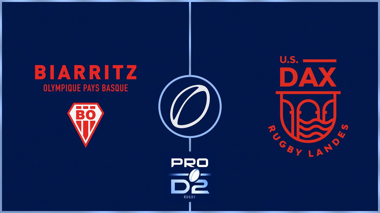 Biarritz Olympique vs US Dax poster Biarritz Olympique vs US Dax poster