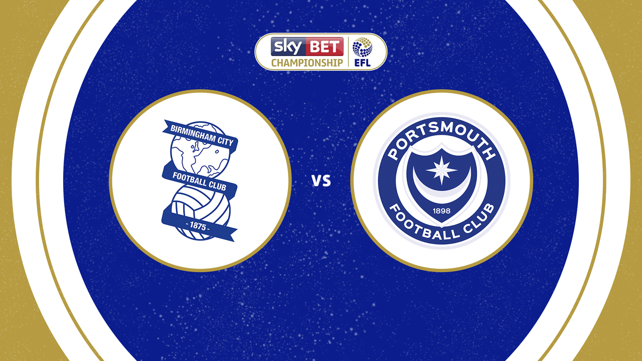 Birmingham City vs Portsmouth poster